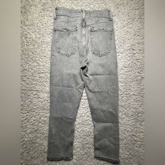 Agolde Jeans Womens 24 NICO High Rise Button Fly Raw Hem Frayed Edge Stretch - Picture 5 of 5